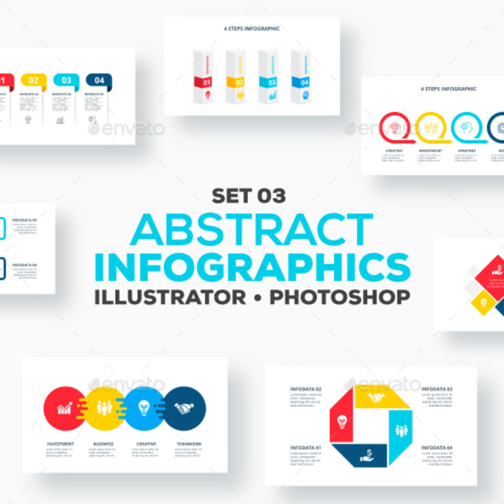 Flowchart Infographics Set 03 – MasterBundles