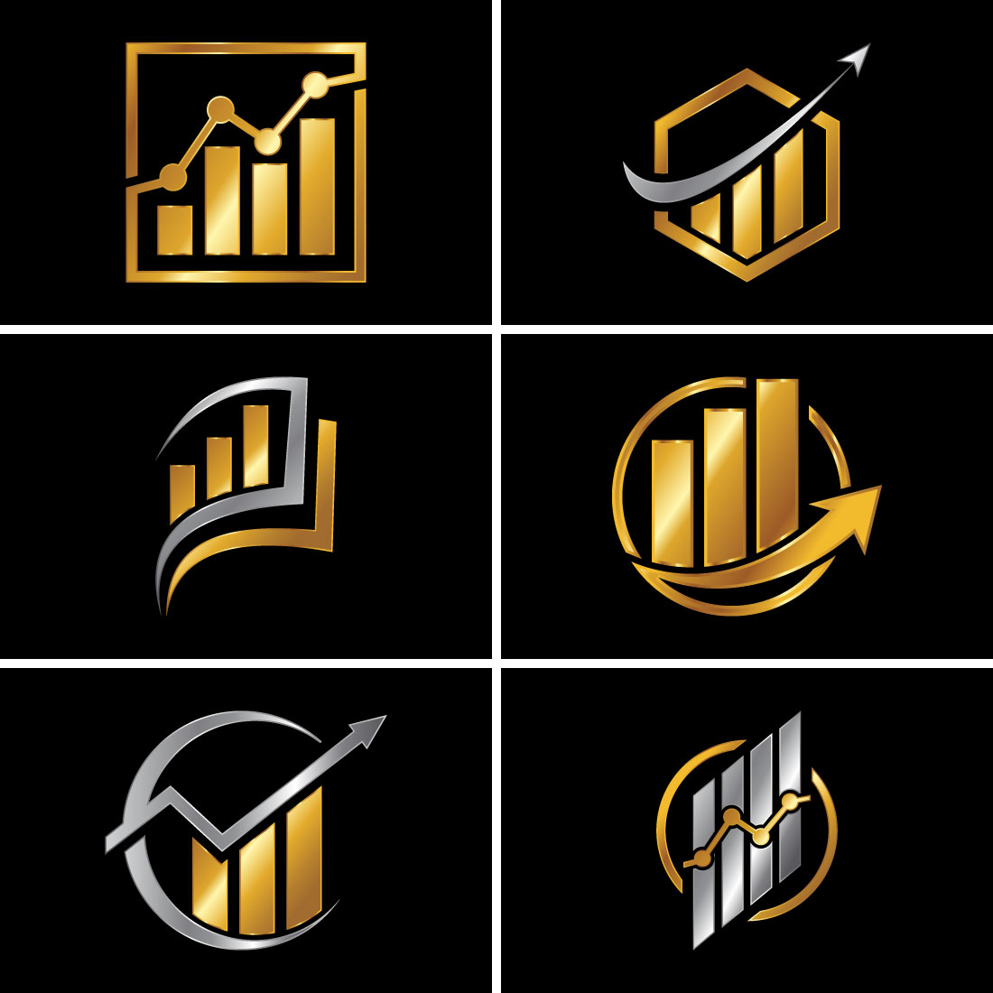 Accounting and Finance Logo Vector Design Set cover image.