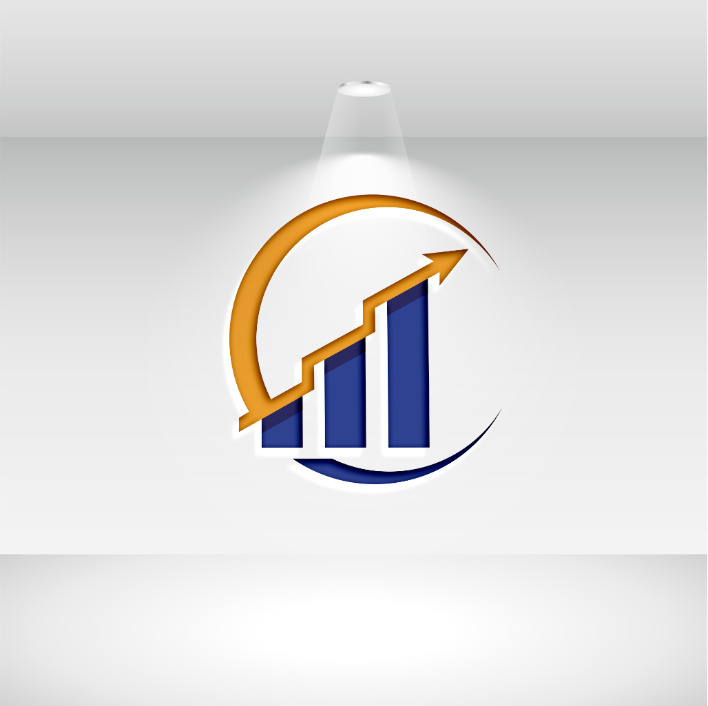 Logo Finance Blue and Orange Design preview image.