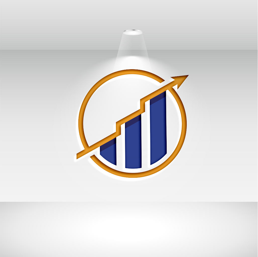 Blue Statistic preview Finance and Accounting Logo Set.