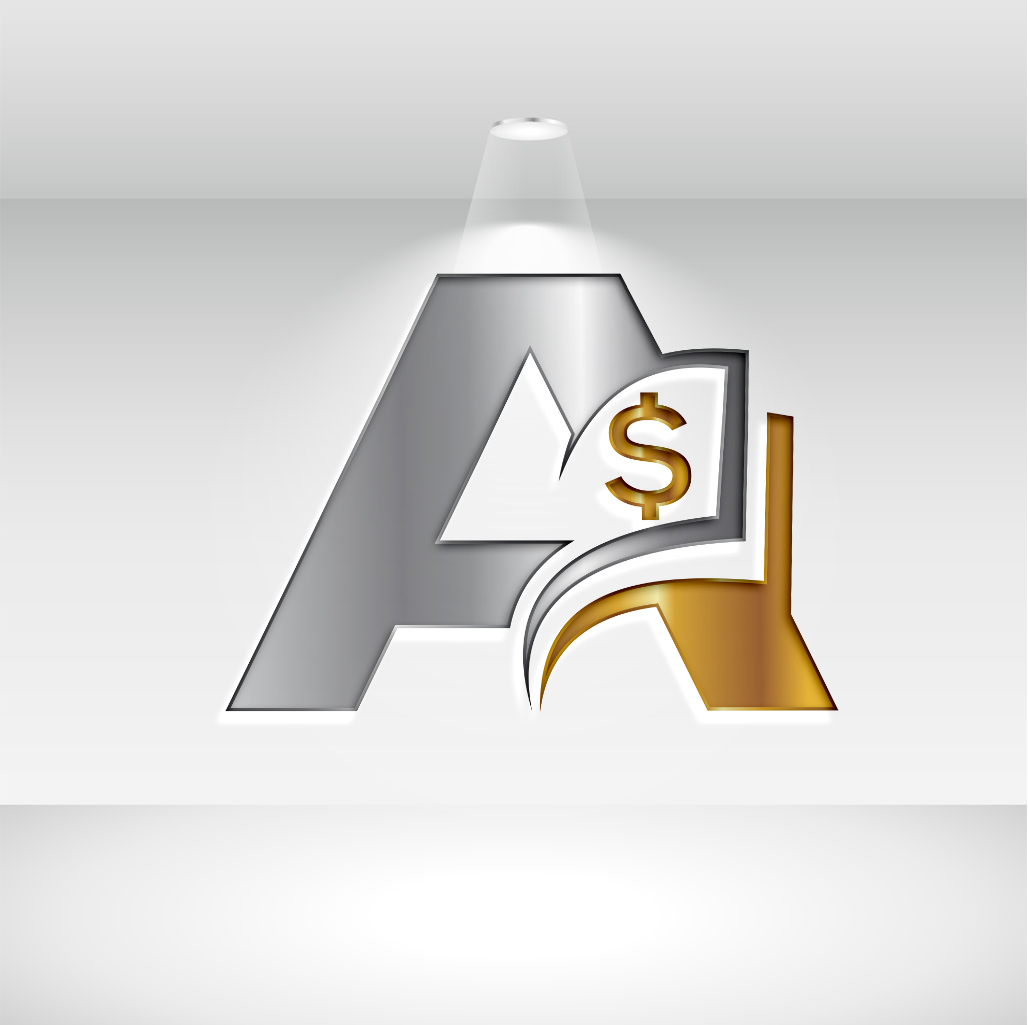 Silver letter A from Finance and Accounting Logo Design Set.