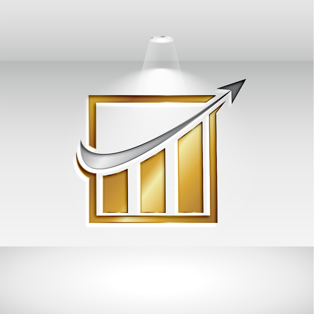 Golden Accounting Logo Design preview image.