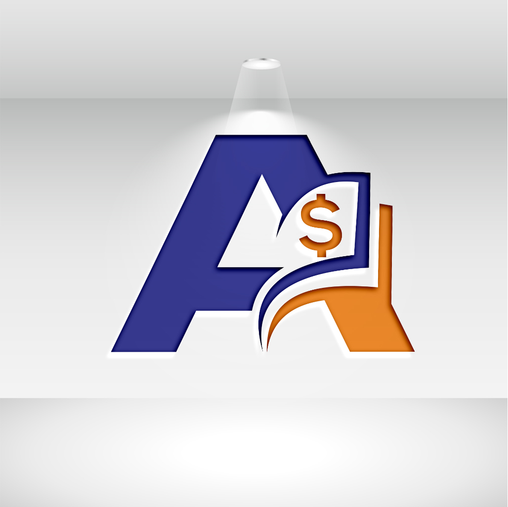 Big letter A from Finance and Accounting Logo Design Set.