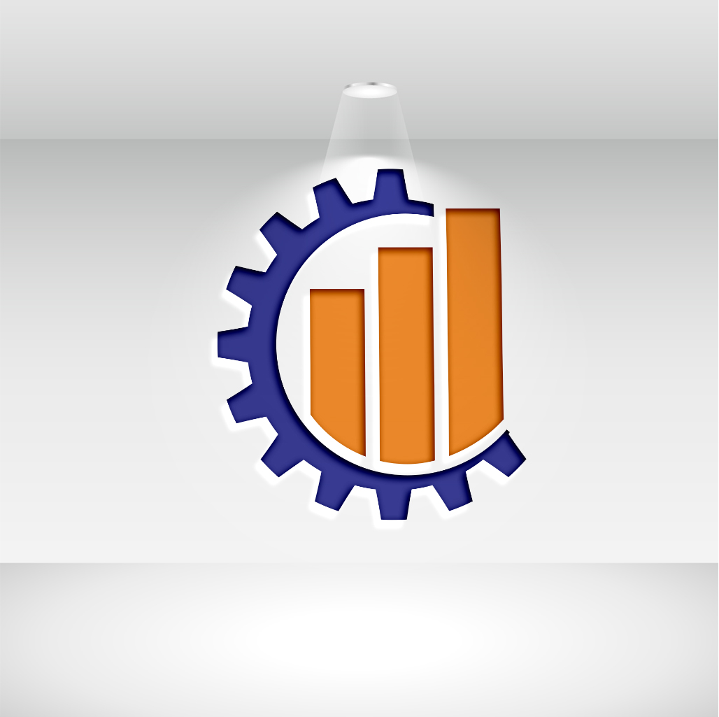 Blue with orange preview for Finance and Accounting Logo Set.