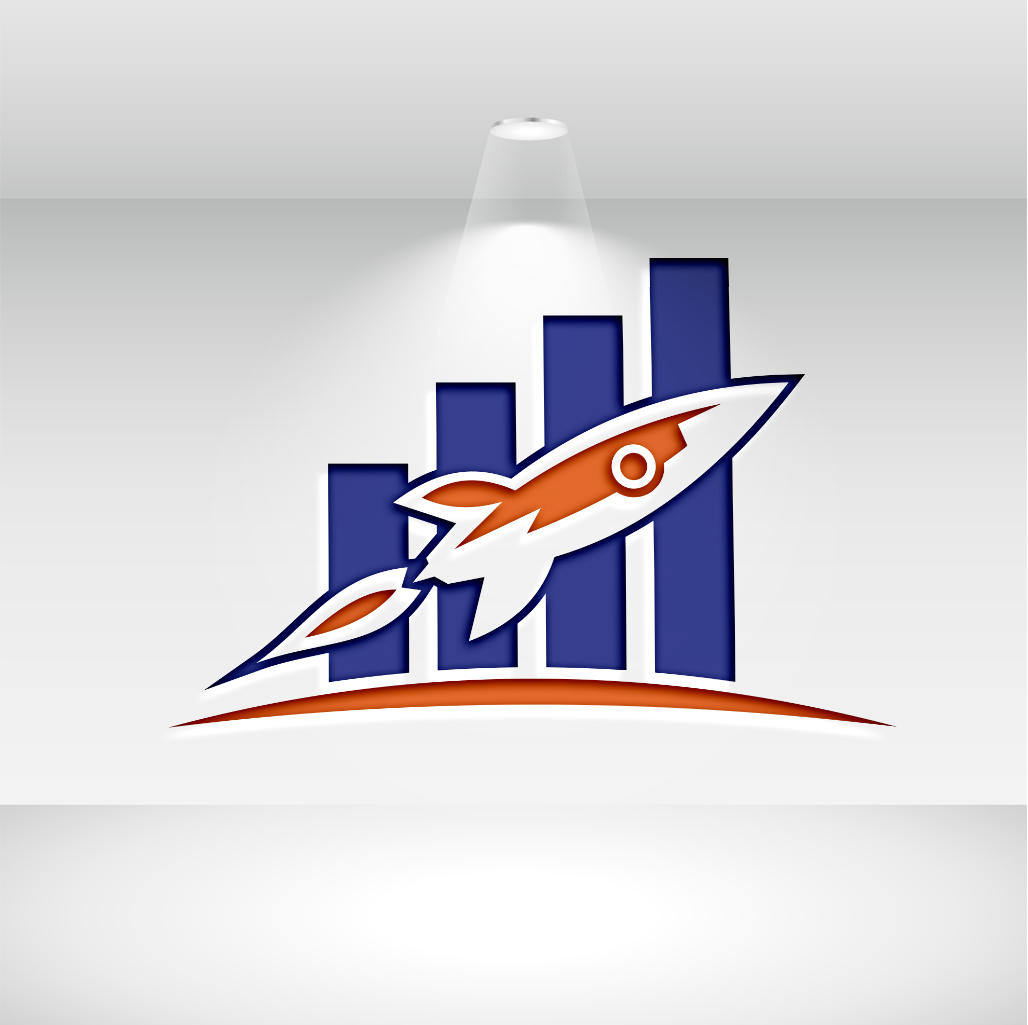 Finance and Accounting Logo Set preview with rocket.
