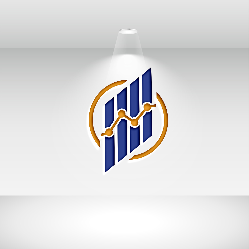Blue Accounting Logo Vector Design Set preview image.