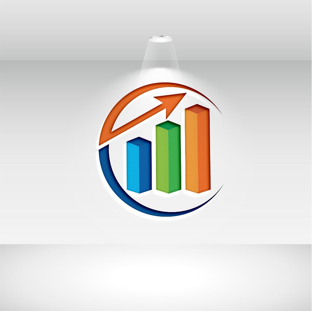 Finance Logo Coloring Design preview image.