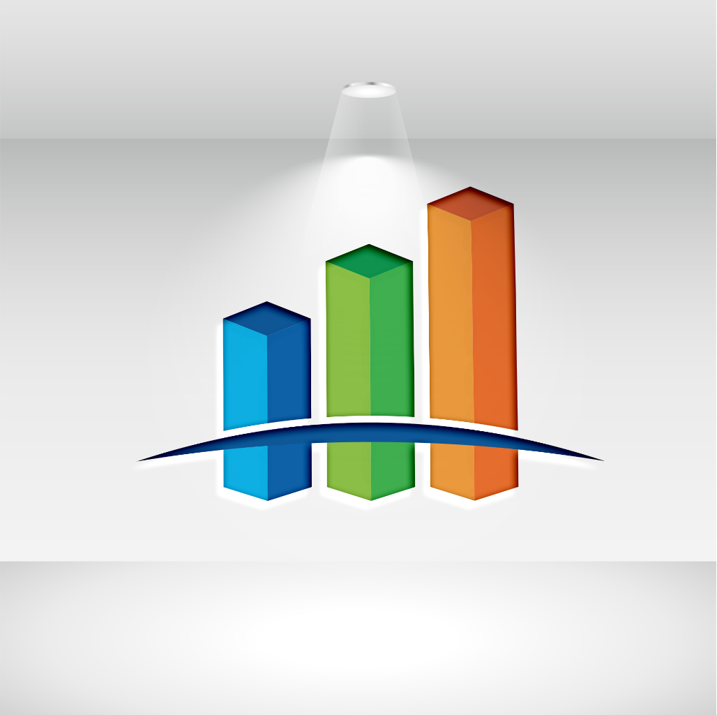 Finance and Accounting Logo Coloring Design preview image.