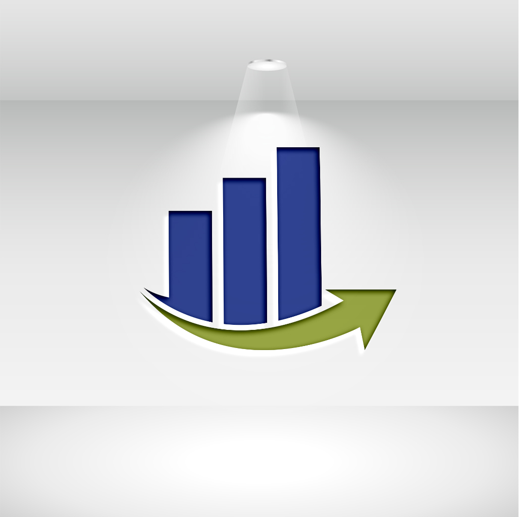 Accounting Blue Logo Vector Design preview image.