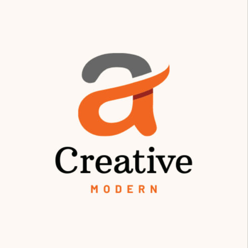 A Letter Creative Modern Logo main cover.