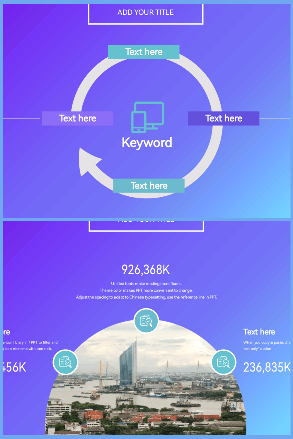 Business Professional Presentation Template pinterest image.