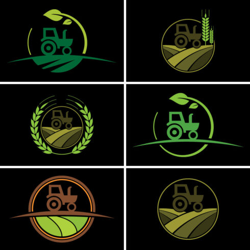 Tractor Logo or Farm Logo Template main cover.