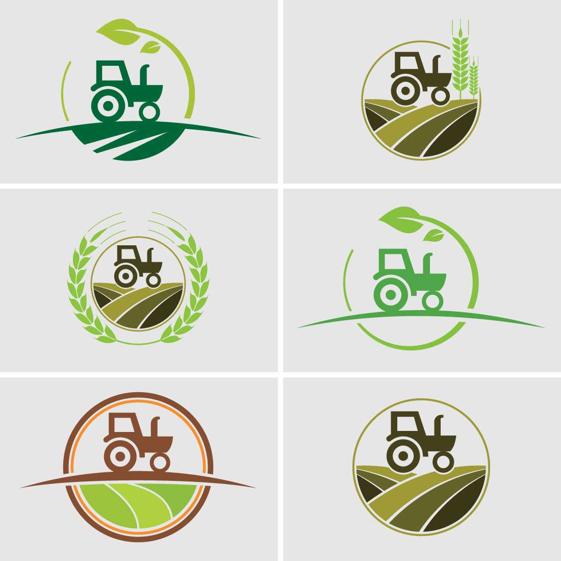 Tractor Logo or Farm Logo Template cover image.