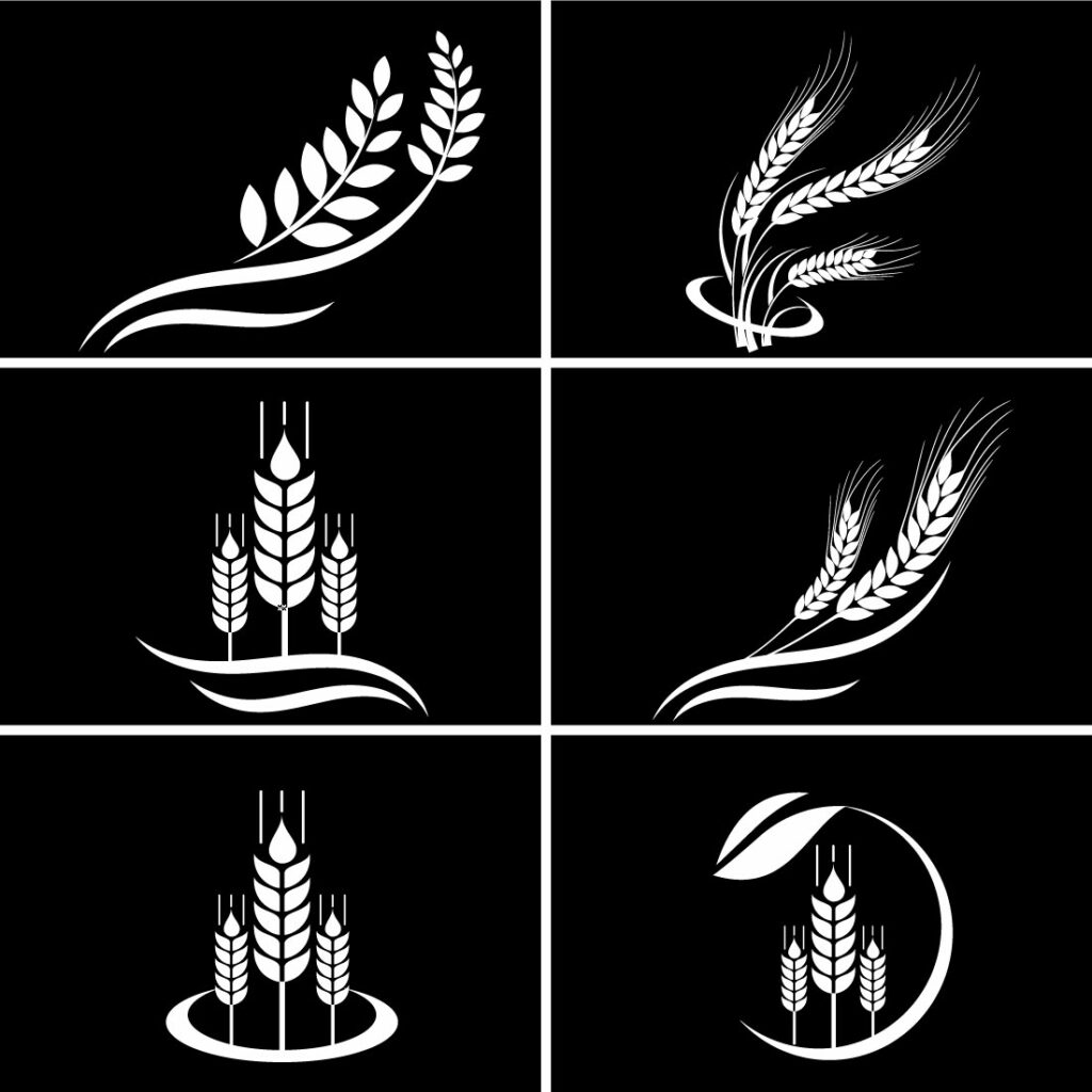 Wheat Ears Icon and Logo Set - MasterBundles