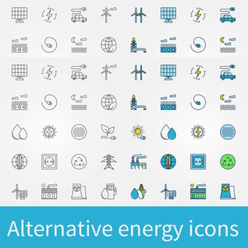 Alternative Energy Icons Main Cover.