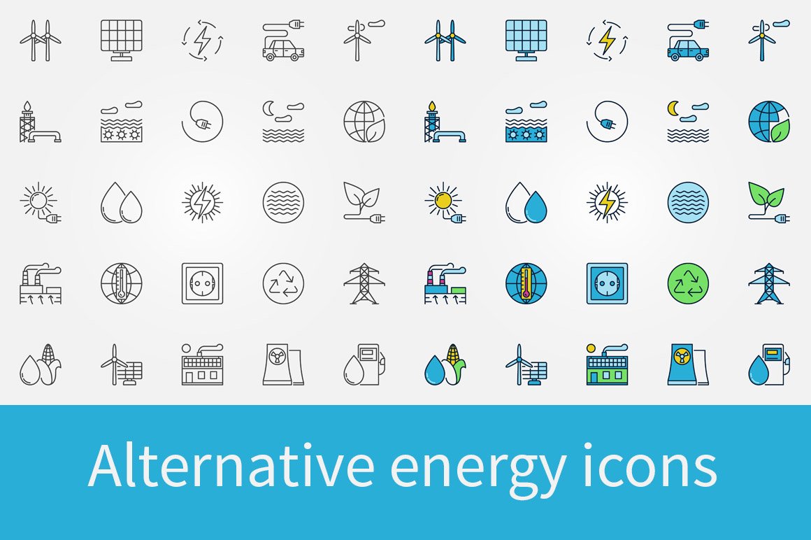 alternative energy icons 324