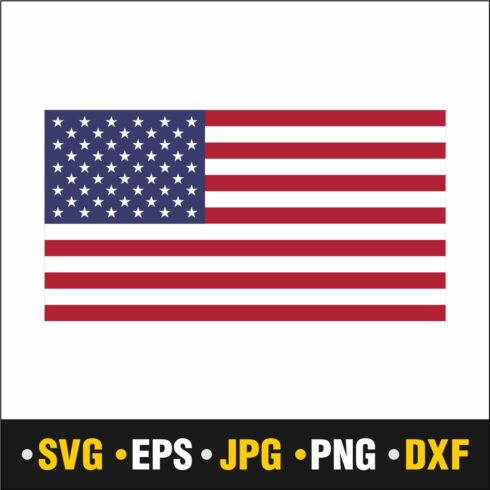 American Flag SVG, JPG , PNG, DXF, EPS main cover.