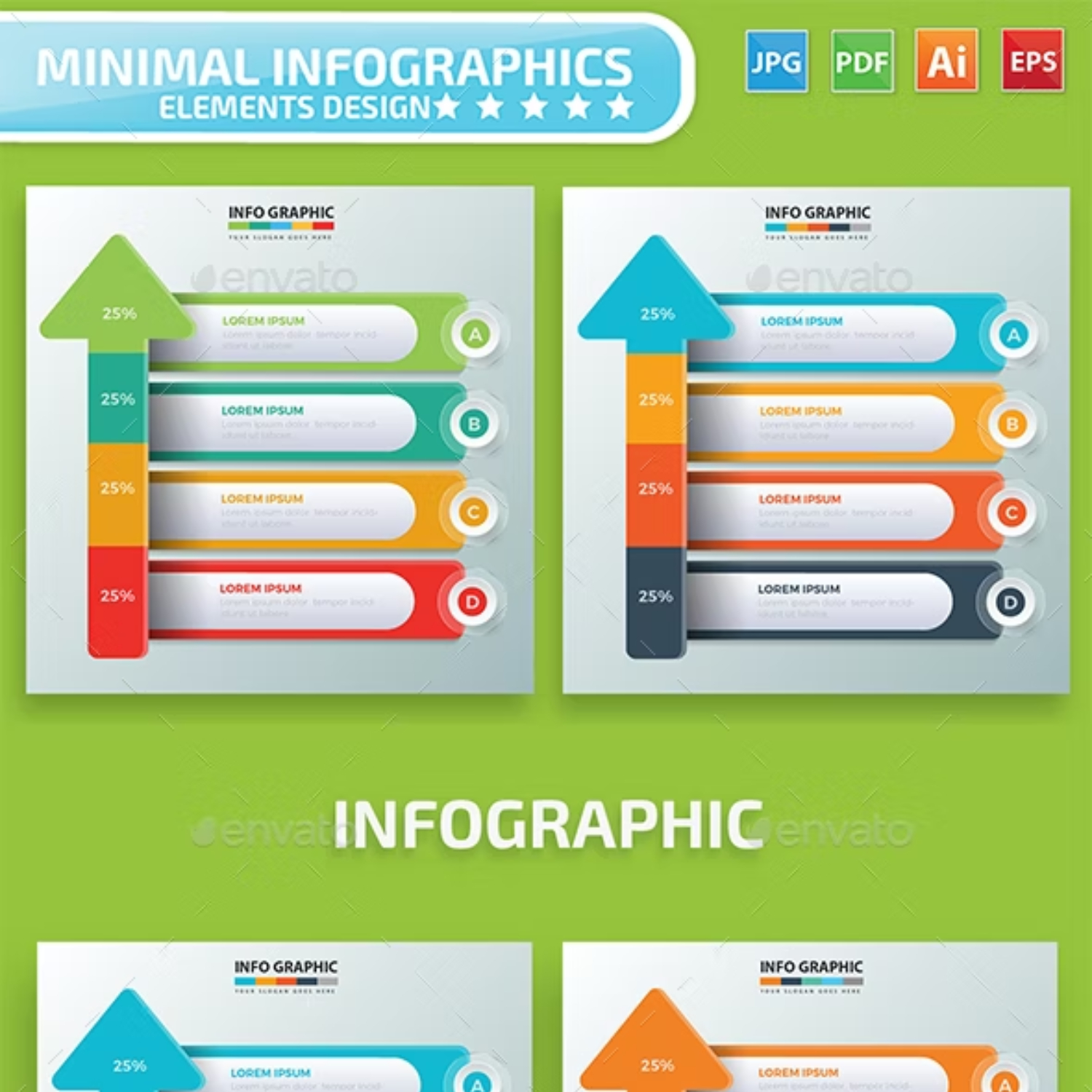 Arrow Infographic Design Main Cover.