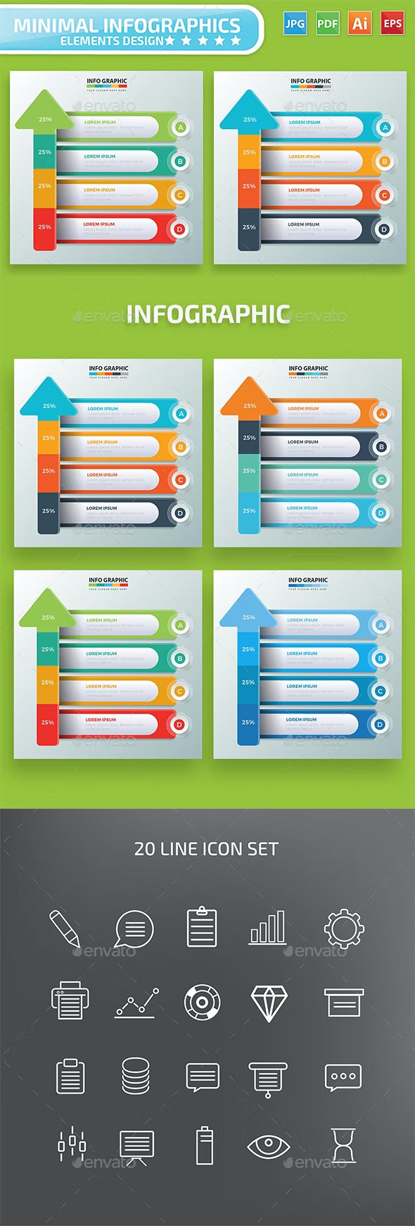 arrow infographic design 943