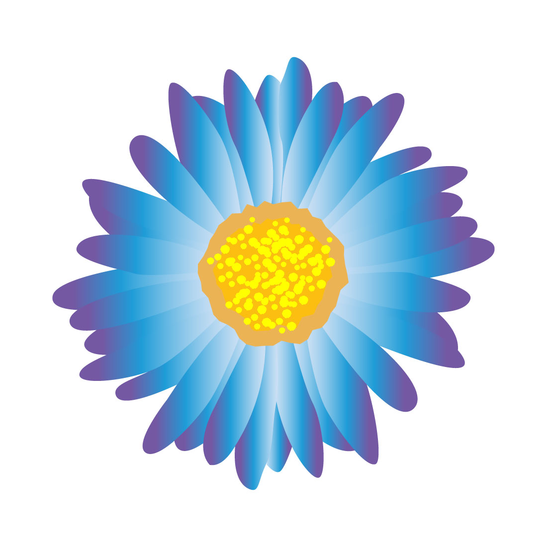 Aster Flower Vector Design preview image.
