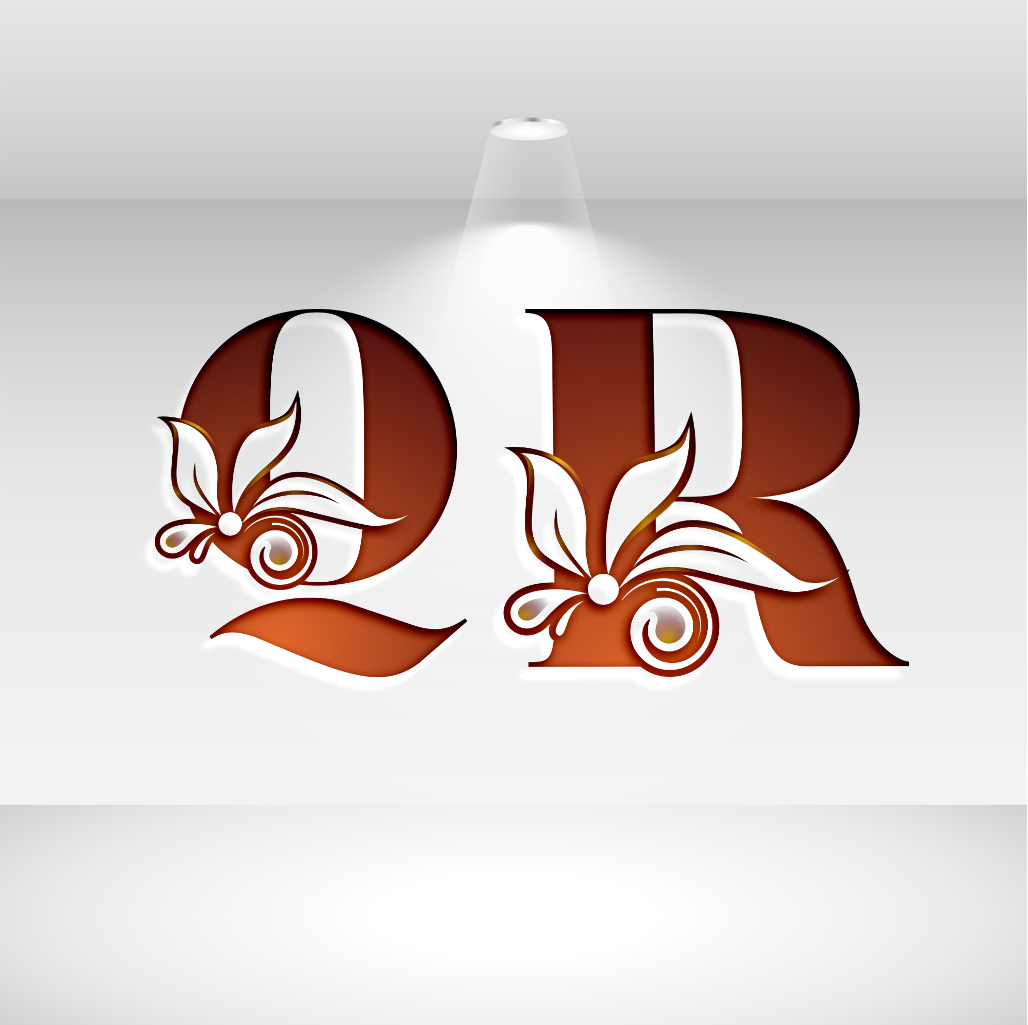 Unique image of QR letters in floral design