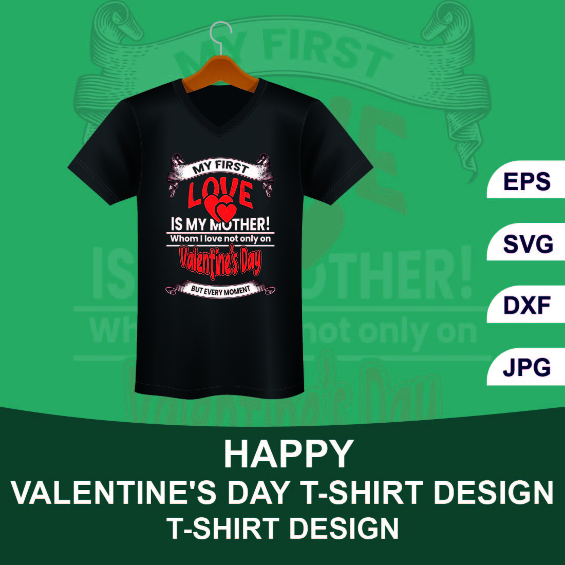 Happy Valentine Day T-Shirt Design Cover.