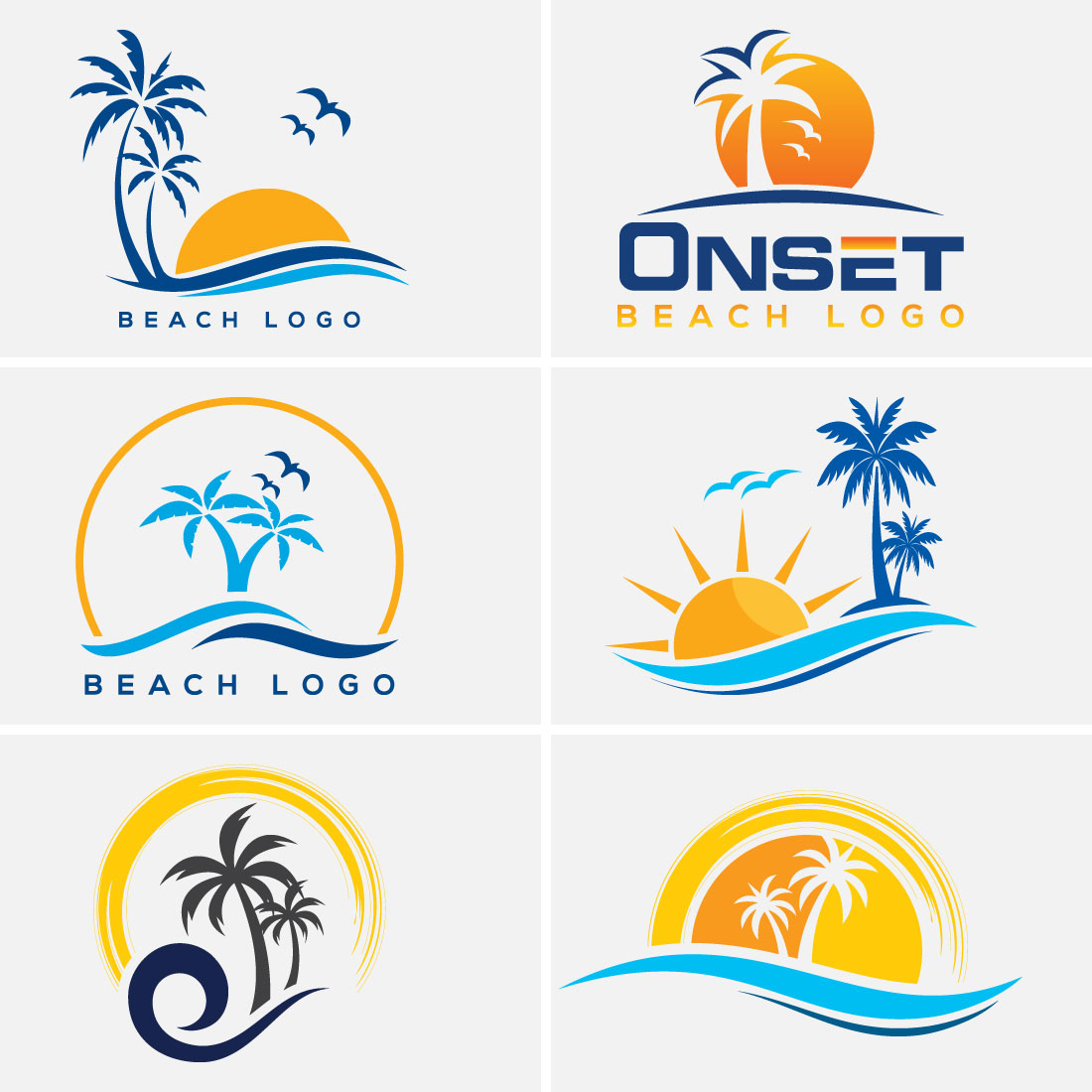 Premium Vector | Beach logo design vector template