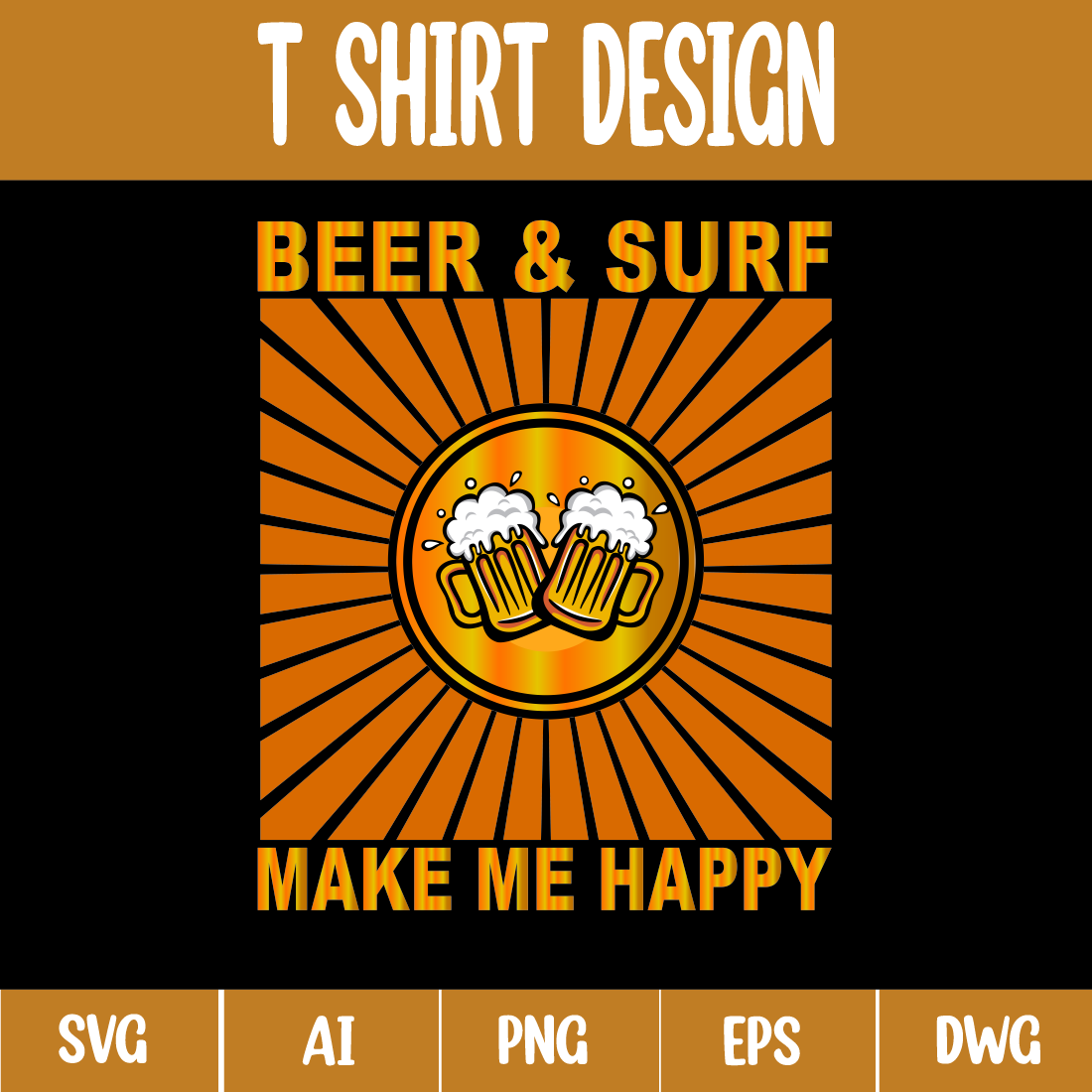Beer T-Shirt Design cover image.