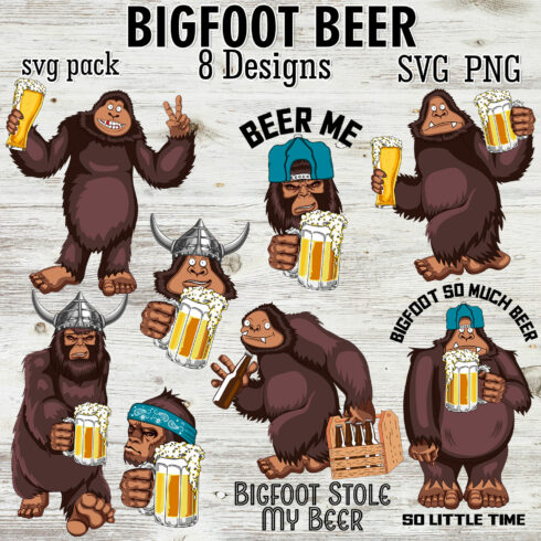 Bigfoot Beer SVG main image preview.