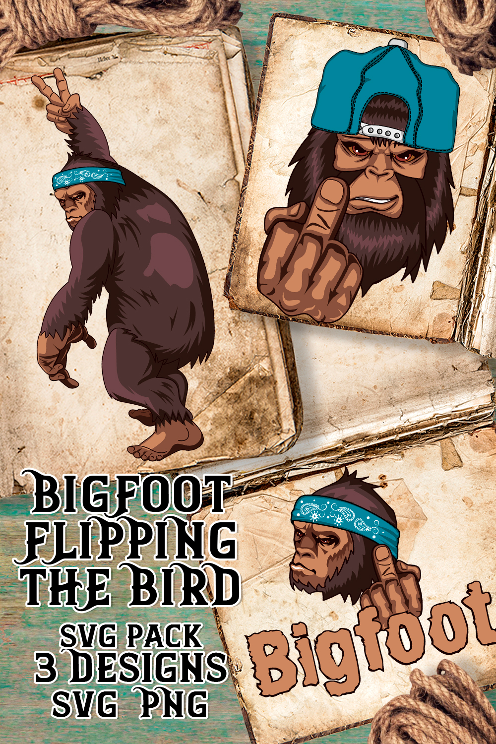 Bigfoot Flipping The Bird Svg - Pinterest.