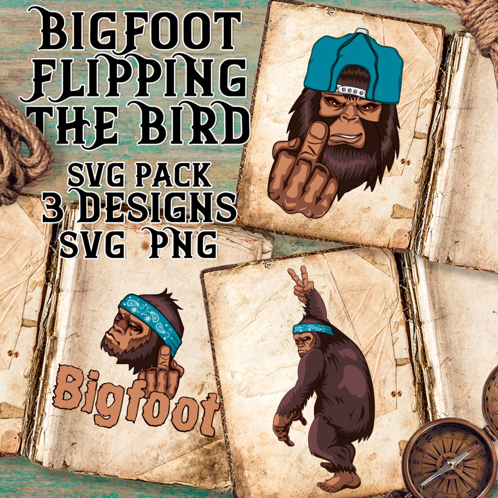 Bigfoot Middle Finger Svg – MasterBundles