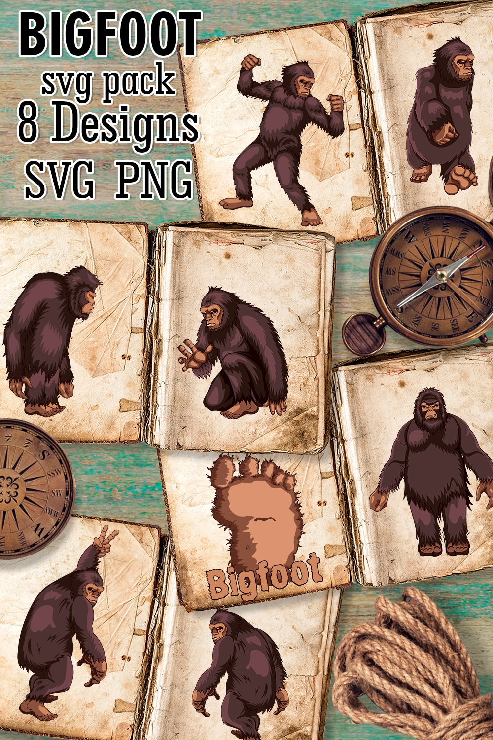 Bigfoot Svg - Pinterest.