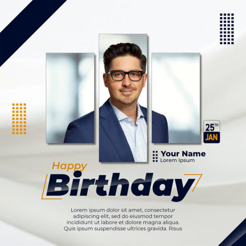 Birthday Flyer Design Template main cover.