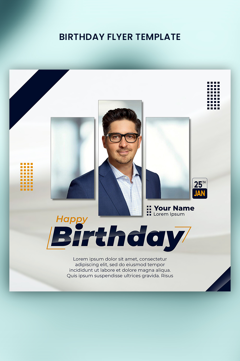 birthday flyer template preview 3 721