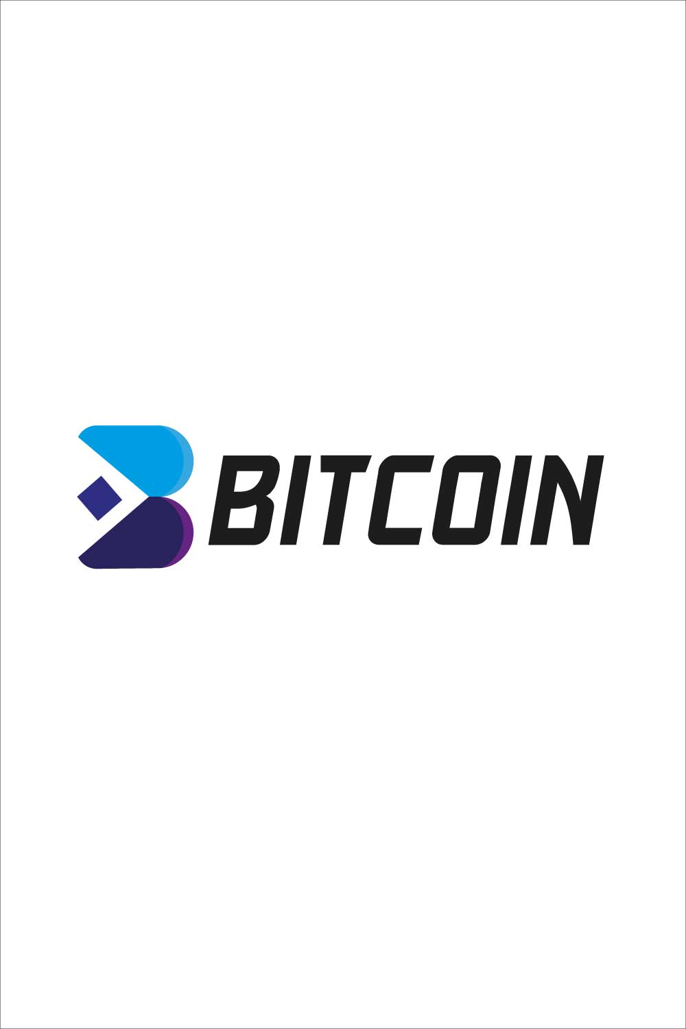B logo Design | Bitcoin Logo Design pinterest preview image.