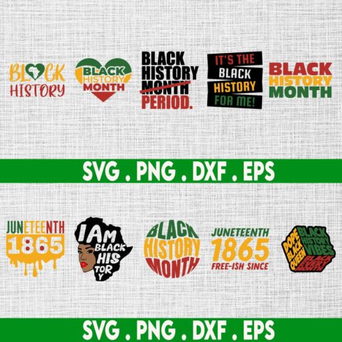 Black History Month SVG cover image.