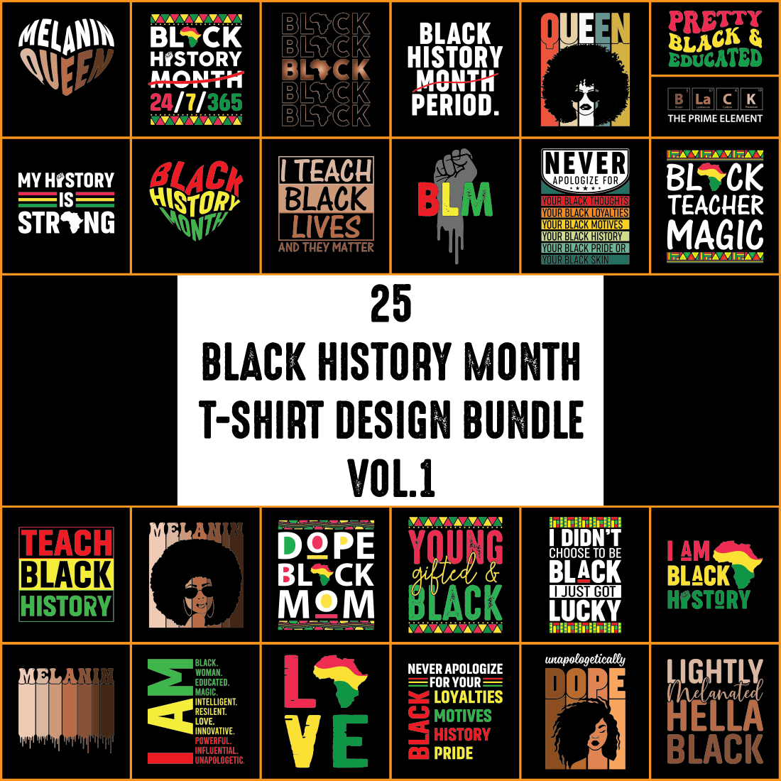 A collection of wonderful images for prints on the theme of Black History Month