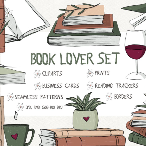 Book lover set main image preview.