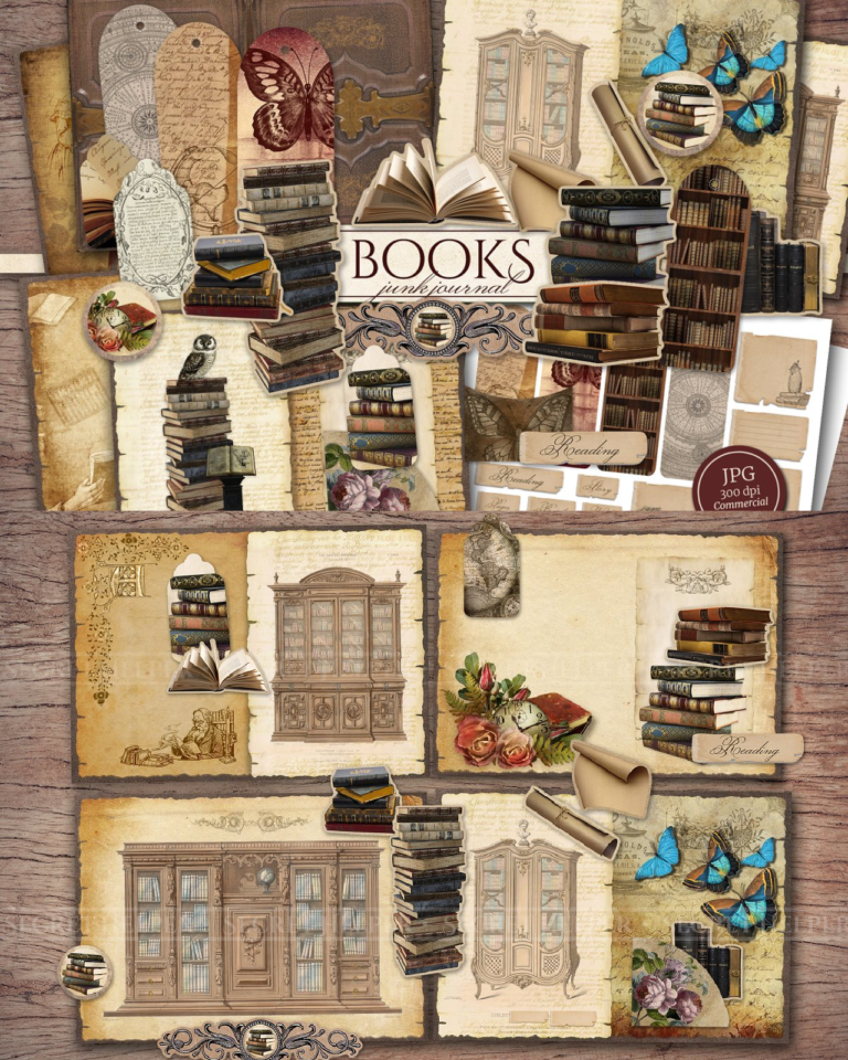 Books Scrapbooking Kit – Masterbundles