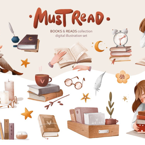 Booksreads digital illustrations main image preview.