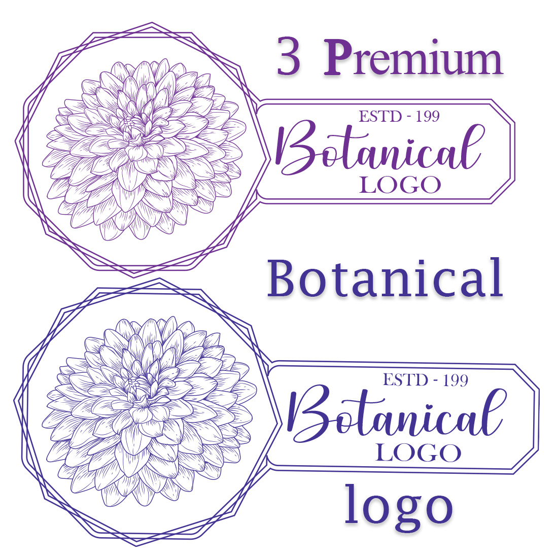 Premium Botanical Logo main cover.