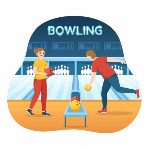 12 Bowling Game Illustration.