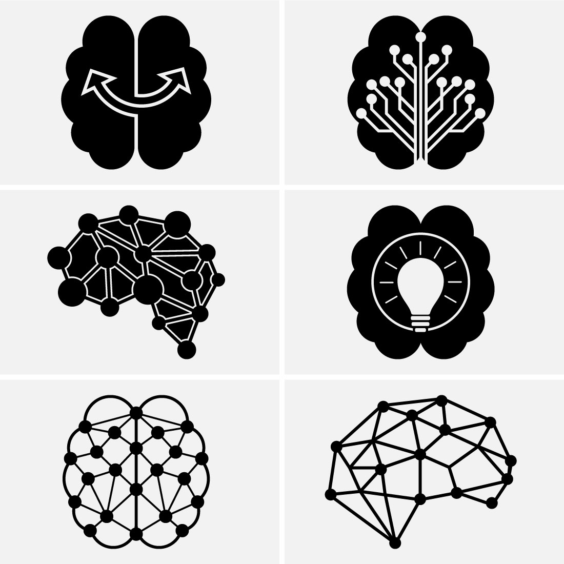 Premium Vector  Brain logo vector