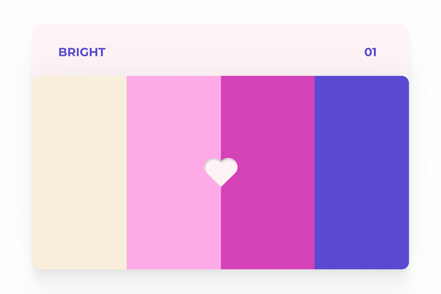 Bright valentine s day color palette beige, pinks, blue.