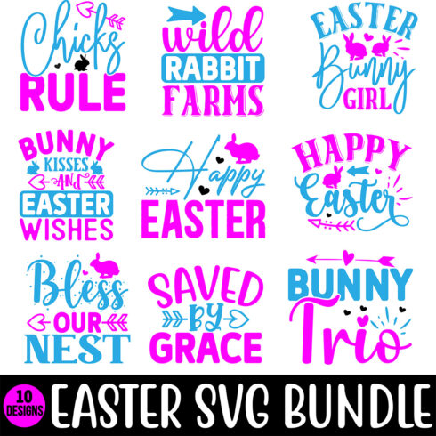 Easter SVG Bundle main cover.