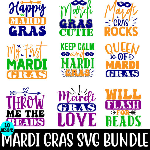 Mardi Gras SVG Bundle.