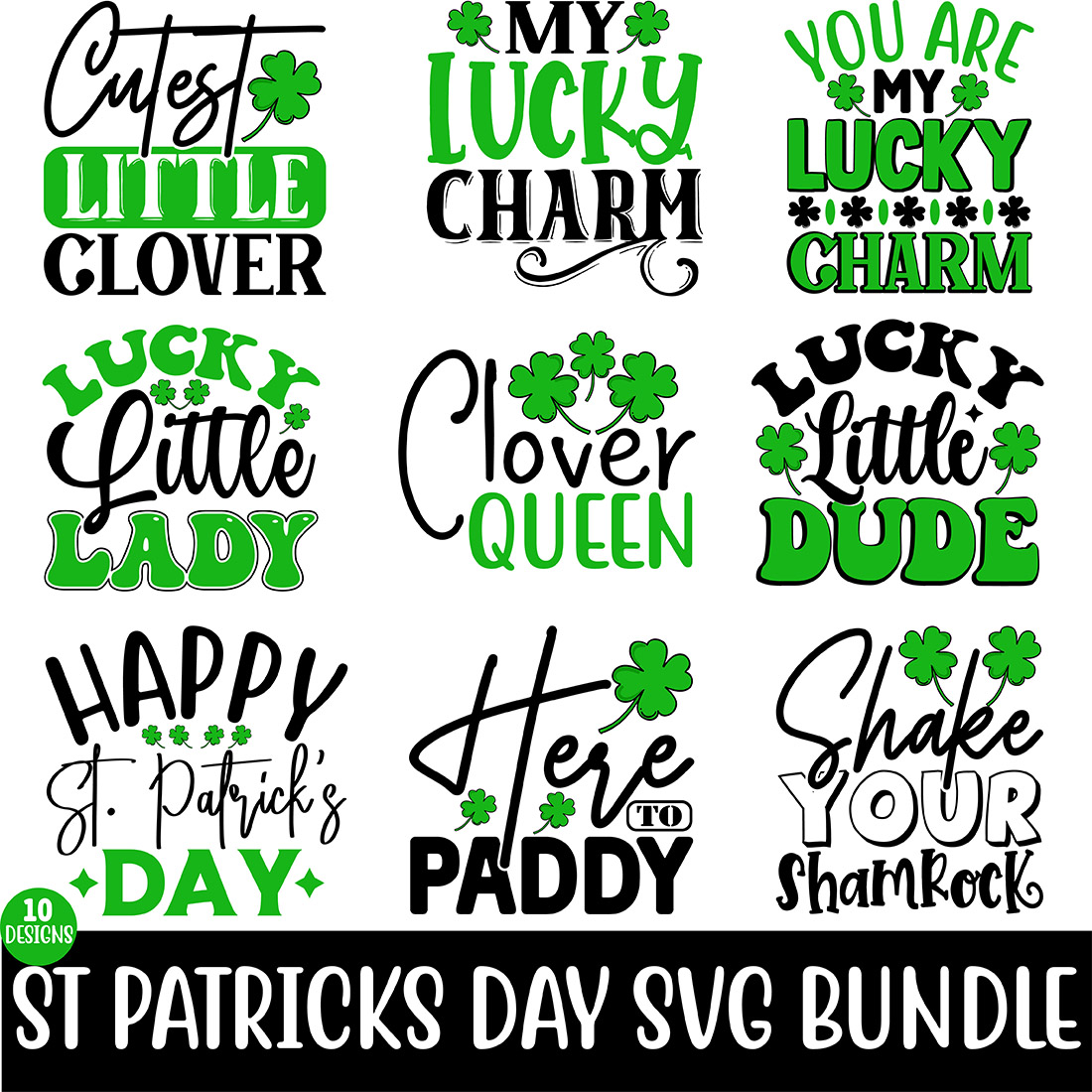 St Patricks Day SVG Bundle main cover.