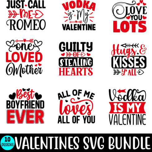 Valentines SVG Bundle main cover.