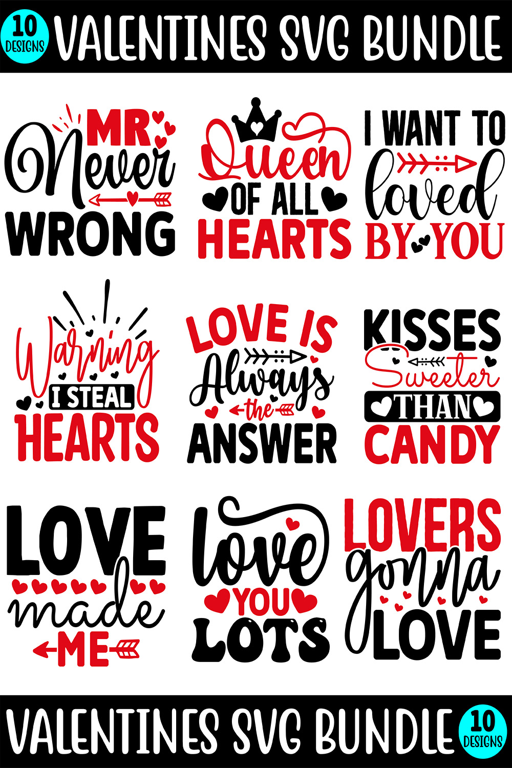 Valentines T-shirt SVG Bundle Pinterest.