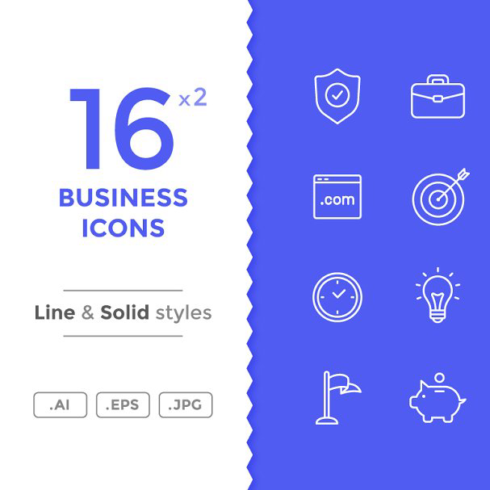 Business icons main cover.